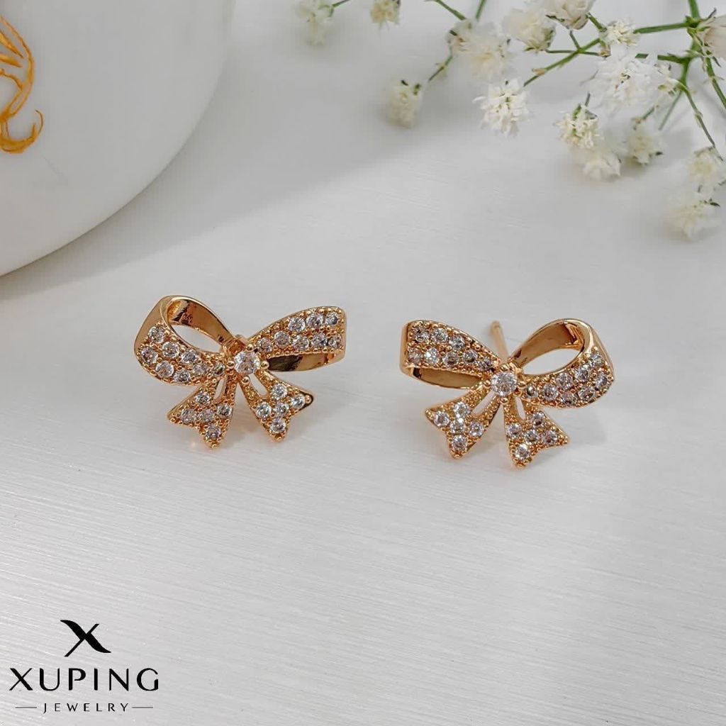 گوشواره پاپیون ژوپینگ کد 1976 - خرید آنلاین از گالری آداس